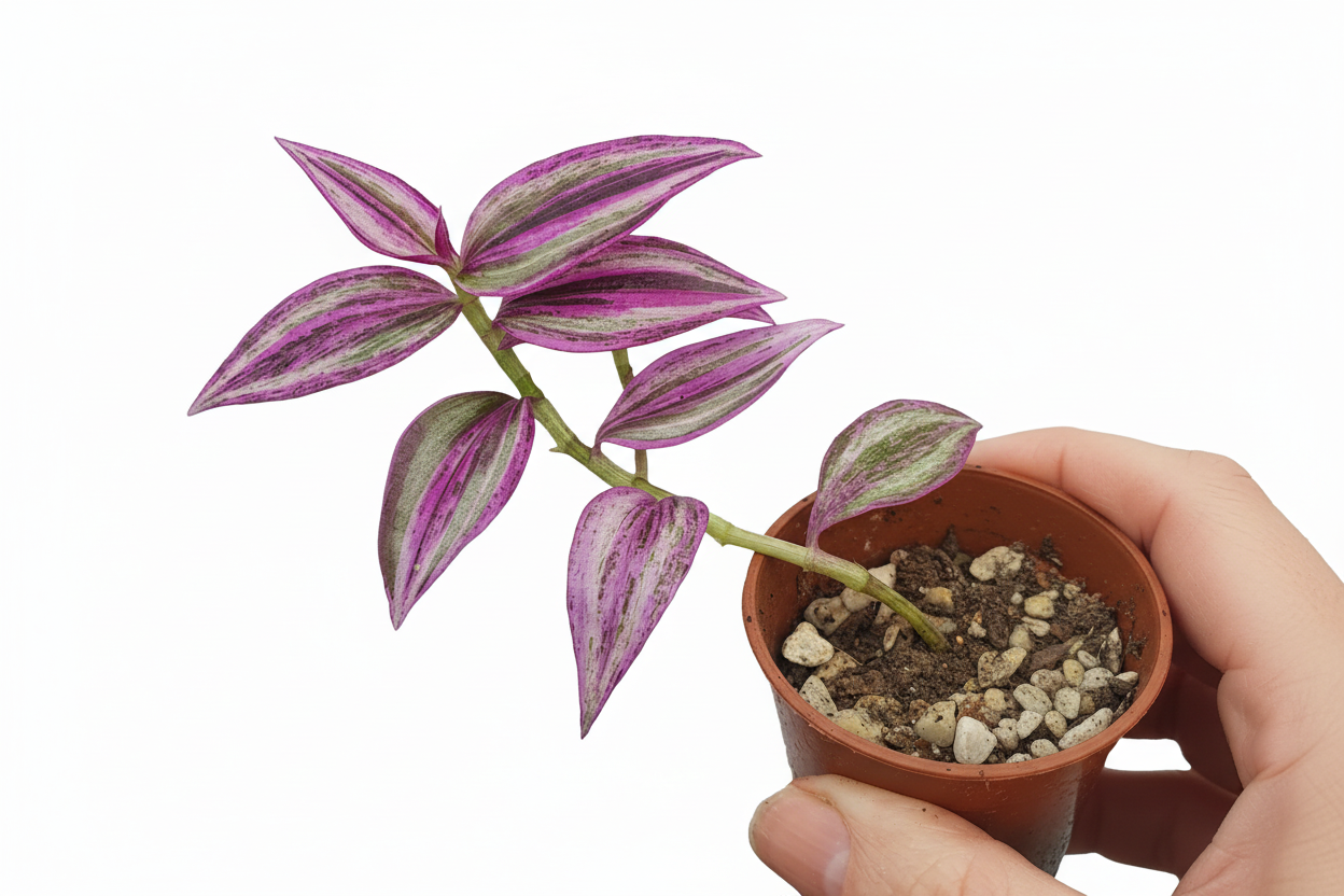 Tradescantia 'Pink Paradise'   (Wondering Dew Pink Paradise ) Cutting